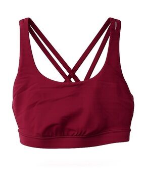 Lululemon Energy Bra – Size 8 – Burgundy/Wine Red
